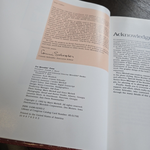 Scrap Patchwork & Quilting 1992 Hardcover Vintage Craft Book - Picture 5 of 7